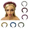 Soft Fabric Hair Band Gentle On Scalp Breathable Design Artificial Flower Headband Casual Party Wear Hair Ornaments