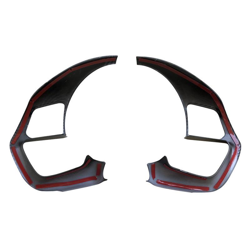 3pc Carbon fiber color Steering Wheel Cover Trim Fit for Hyundai Santa Cruz Tucson   Elantra