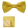 Polyester Pocket Square Set Collar Wedding Accessory Set Corsage Set Bow Tie Set  Banquet