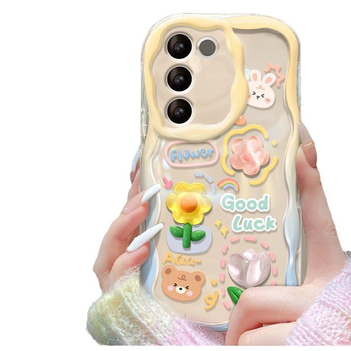 Applicable To Apple 14 Mobile Phone Case IPhone 13promax Transparent Silicone 11/12mini Three-dimensional Doll Chain