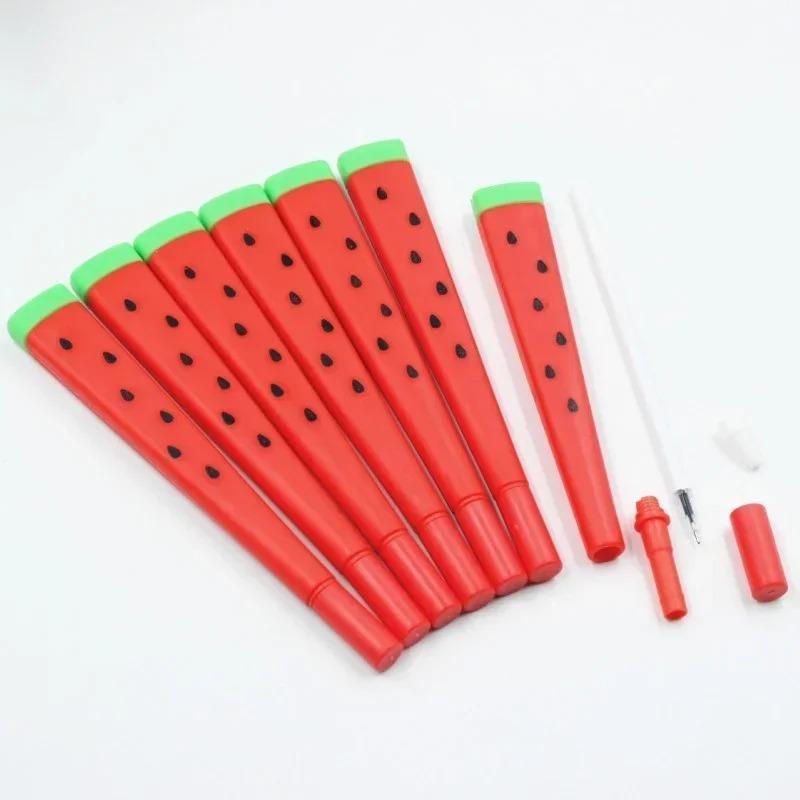 2PCS Cute Kawaii Watermelon Gel Pen Creative Sweet Lovely Funny Pens Student Stationery Writing School Office Supply Girls Gift