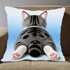 Funny Rabbit Butt Pillowcase Cute Rabbit Design Decorative Cushion Cover  Zipper Machine Washable for Home Decoration