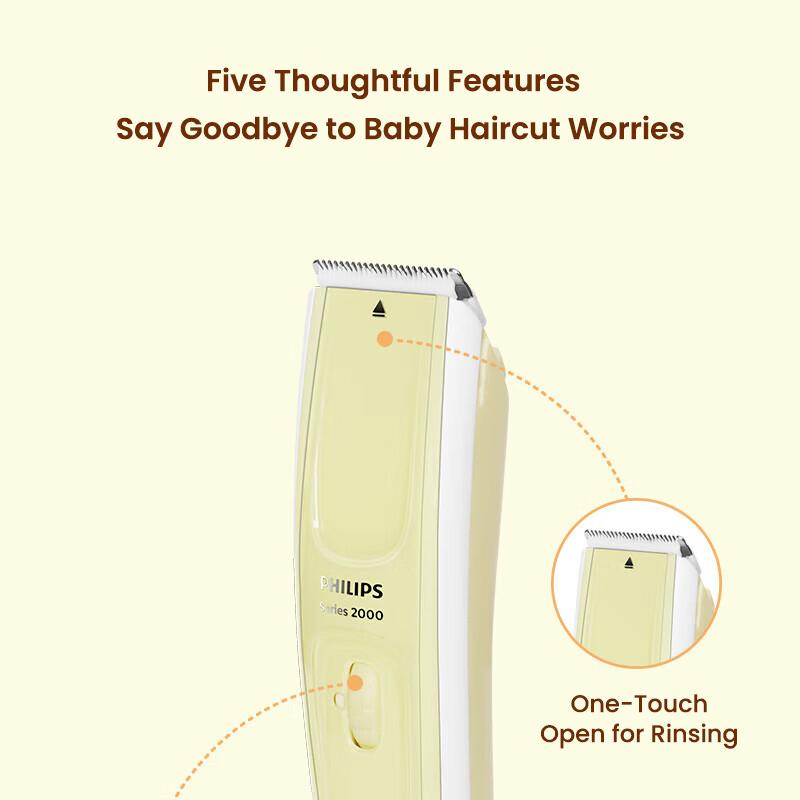 Philips Elektrischer Baby-Haarschneider HC2089 Elektrische Haushaltsschere