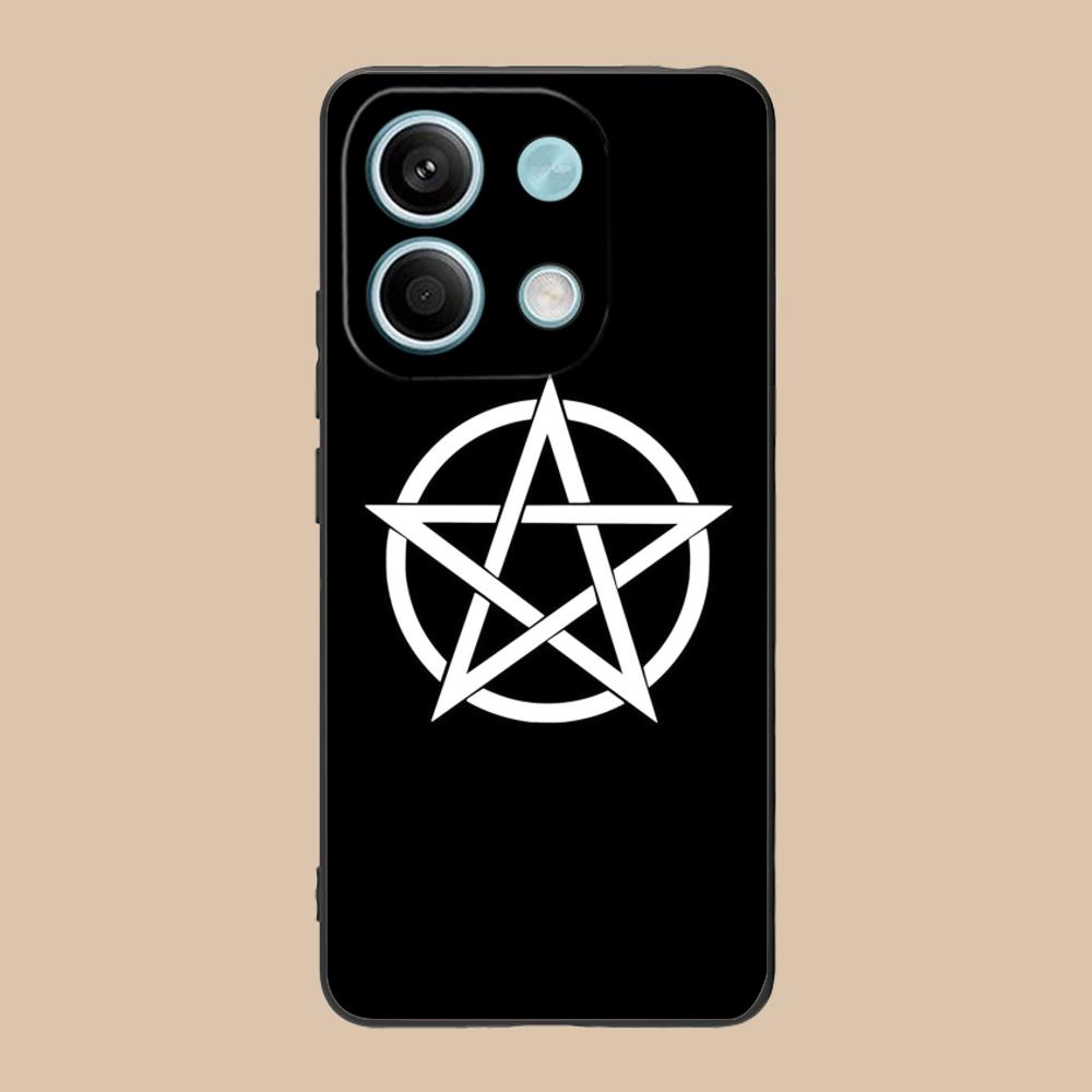 Aesthetic Pentagram Phone Case for POCO F8 F7 F6 F5 F4 F3 F2 Pro GT C75 C71 C65 C61 C40 Pro Ultra Soft TPU Shockproof Cover