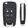 5 Button Folding Flip Remote Key for Chevrolet Camaro Cruze Equinox Impala Spark Sonic Volt 315Mhz/433Mhz ID46 Chip Uncut Blade