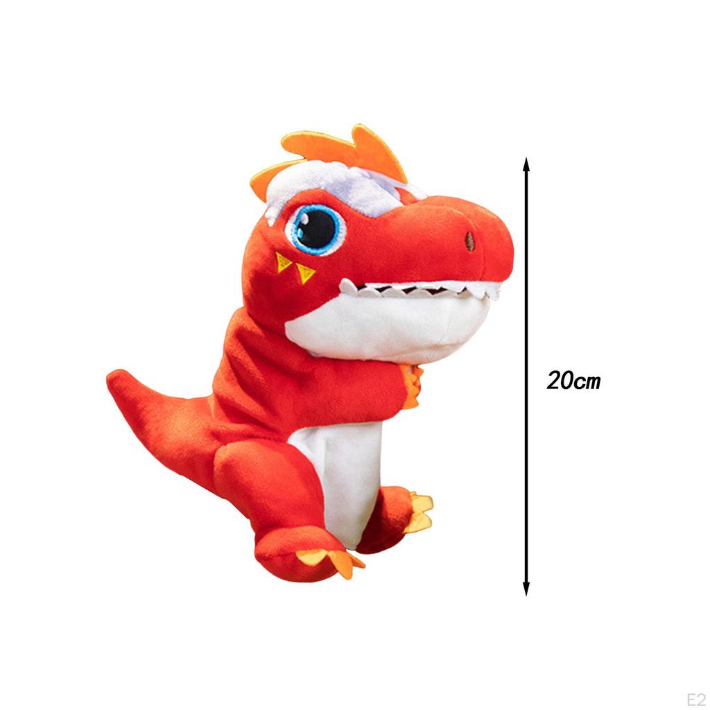 Animal Plush Toy Dinosaur Hand Puppet Cartoon Prop for Children