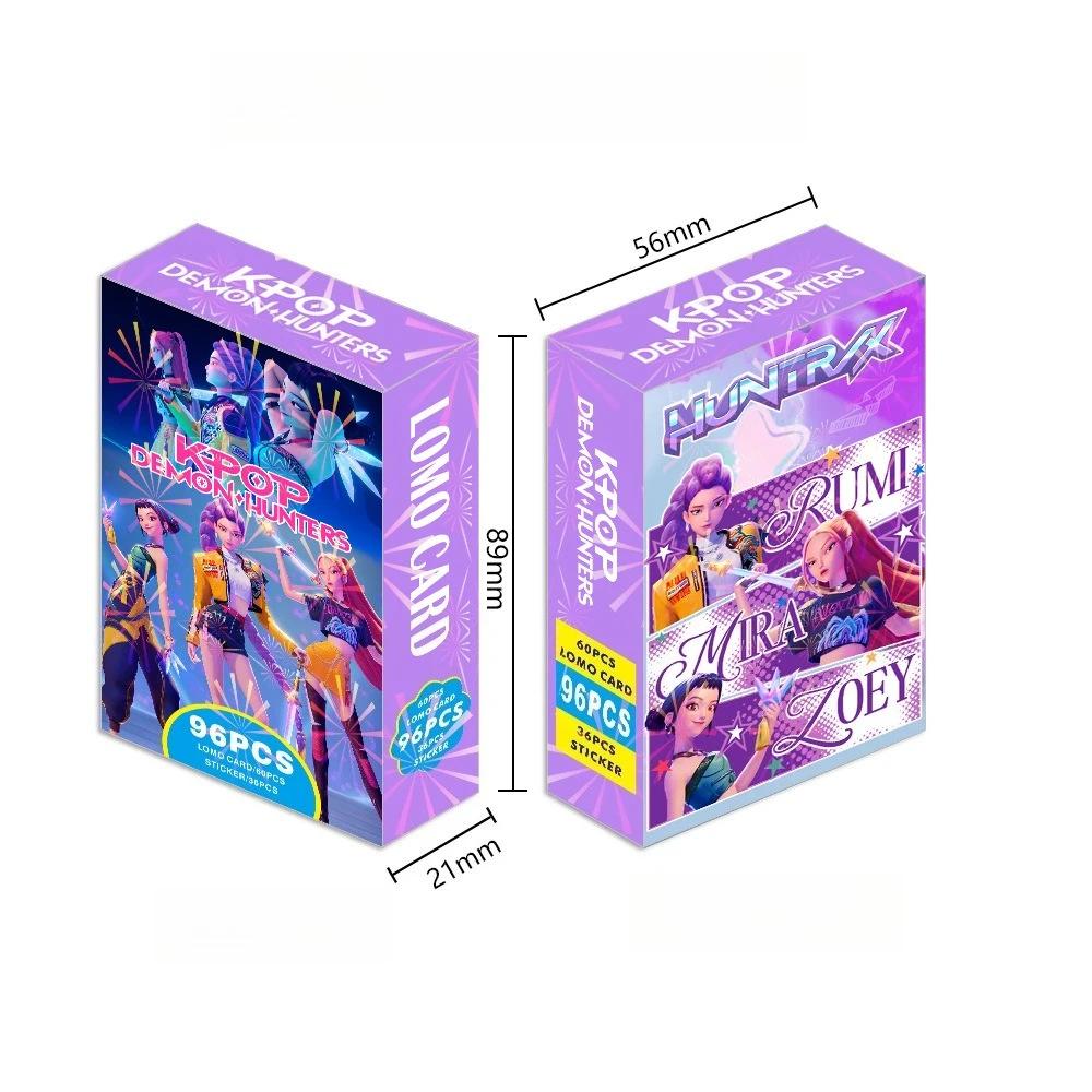 96 STUKS/Doos Anime Kpop Devil Hunter Verzamelaarskaart Collectie LOMO Kaarten Speelkaart Verzamelen ontworpen voor Fans Holografische Kaarten Speelgoed Cadeaus