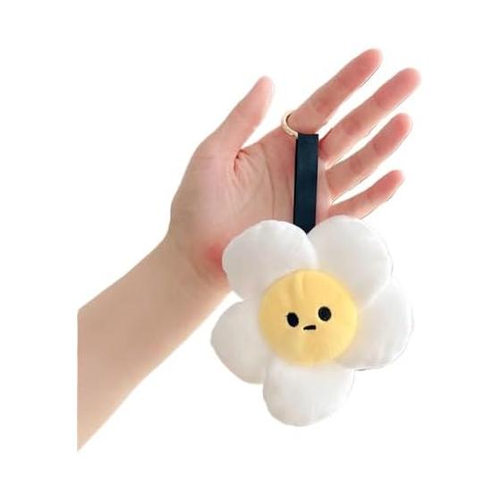 [LOHGOU] Cute Colorful Sunflower Charm Stuffed Animal Charm Bag Decoration Creative Birthday Gift for Women Stylish