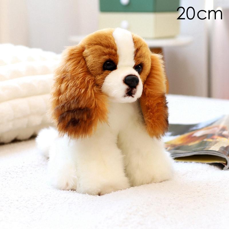 Simulatie Levensgetrouwe Hond Pluche Poppen Corgi Bulldog Pomeriaan Knuffeldier Zacht Dier Speelgoed Woondecoratie Kinder Verjaardagscadeau size as shown