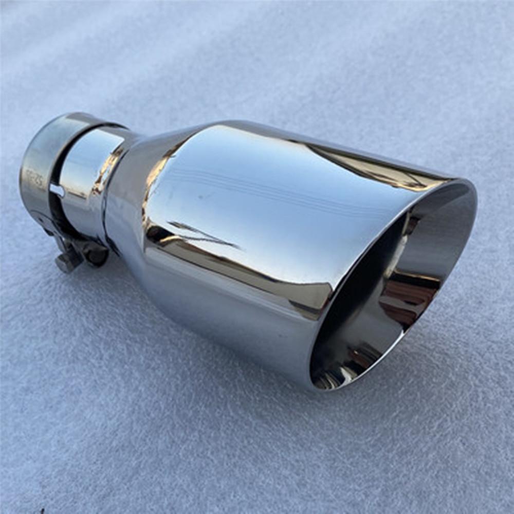 Muffler 76MM IN-101MM OUT Stainless Steel Universal Muffler Tail Throat Car Modification Exhaust Pipe 170cm Long