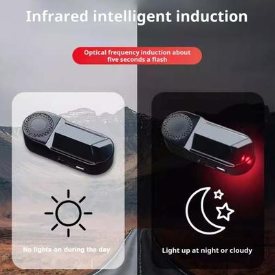 Güneş Enerjili LED Uyarı Akıllı Işığı Yüksek Parlaklıkta Otomatik Sensör Kolay AÇMA/KAPAMA Şarj Edilebilir Kurulum