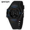 Sanda Multifunctional Dual-Time Sports Watch for Teens - Stopwatch, Waterproof, Luminous, Electronic