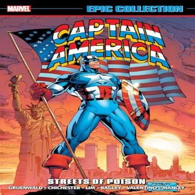 Captain America Epic Collection Streets of Poison New Printing by Mark Gruenwald Paperback Book 9781302960452