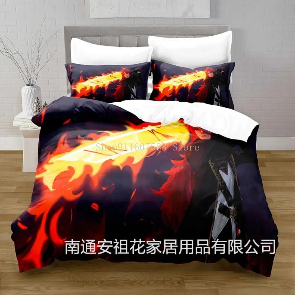 

Beding Set Game Genshin Impact chongyun 3d Soft Duvet Cover Set Warm Comforter Bed Linen Twin Quen King Single Sized Dimensions Dropshiping Carton 135*200cm Eu-Single