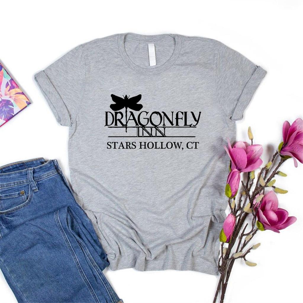 Dragonfly Inn Πουκάμισο Gilmore Girls Τηλεοπτική Σειρά Εμπνευσμένο T-Shirt Stars Hollow Γραφικό T-Shirt Κοντομάνικο Μπλουζάκι