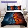 1PC Musical symbols Bedding Quilt Set Quilt Cover Pillowcase Home Decoration Birthday Gift (1 * duvet cover + 2 * pillowcase, without core)A19