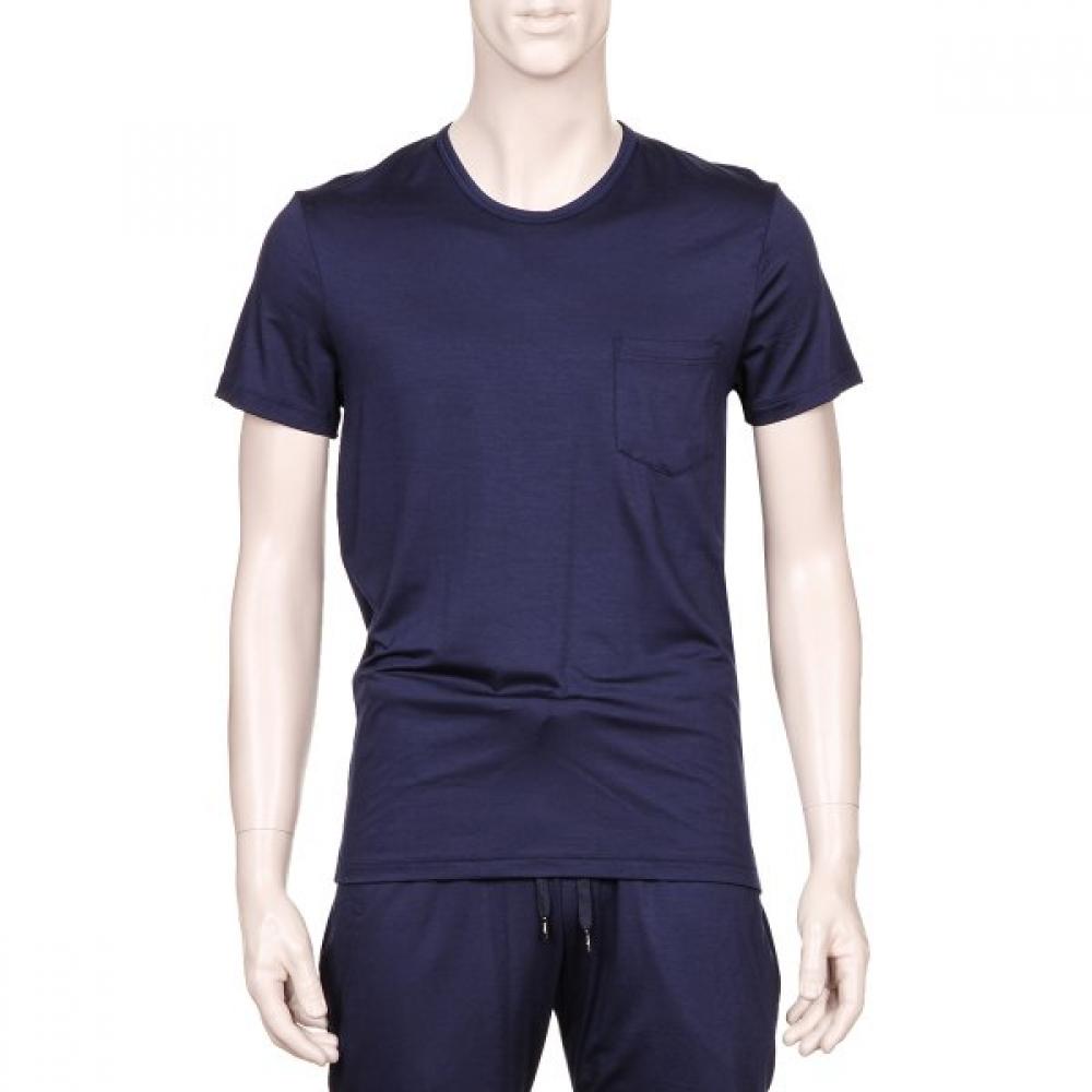 Barbara Men S Short Sleeve Homewear Top Navy Gmp6563 95