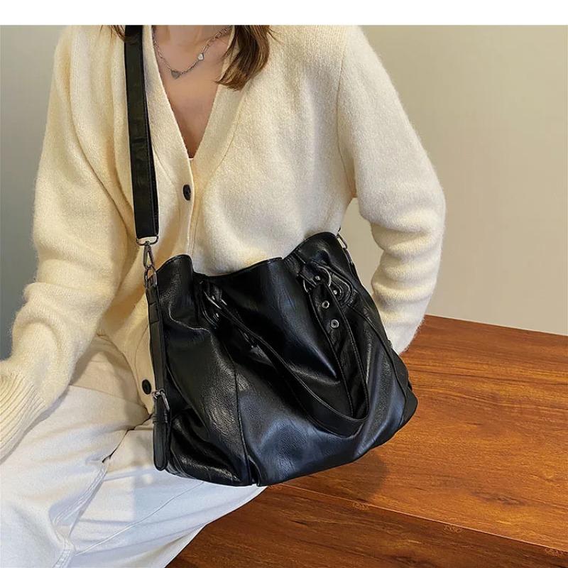 Große Tragetasche für Damen 2025 Neu im Modedesign Hohe Kapazität Leder Schulter-Seitentasche Damen-Shopper Handtaschen Geldbörse