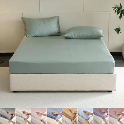 Natural 100% Silk Fitted Sheet with Elastic Bands Solid Color Mattress Cover Luxury Smooth Fit Sheets Non-slip Bed Sheet 160/200