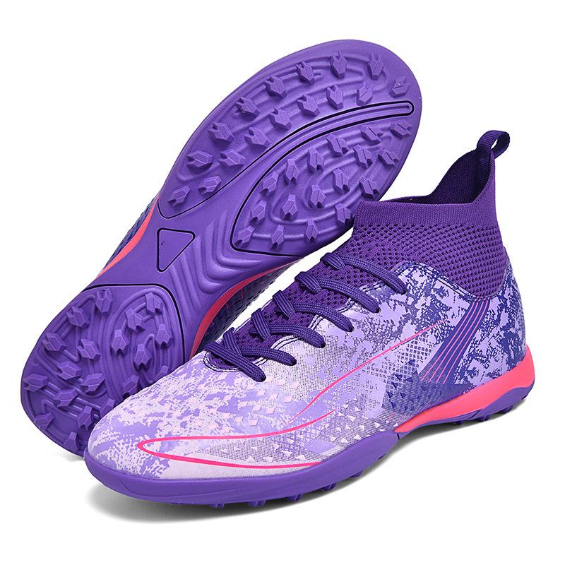 Children's Football Shoes Men's High-top AG Long Nails Primary and Secondary School Students TF Broken Nails Adult Game Sports Training Shoes