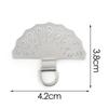 Chinese Style Metal Phone Patch Fan Shaped Phone Card Clip Luxury Phone Lanyard Gasket  Replacement