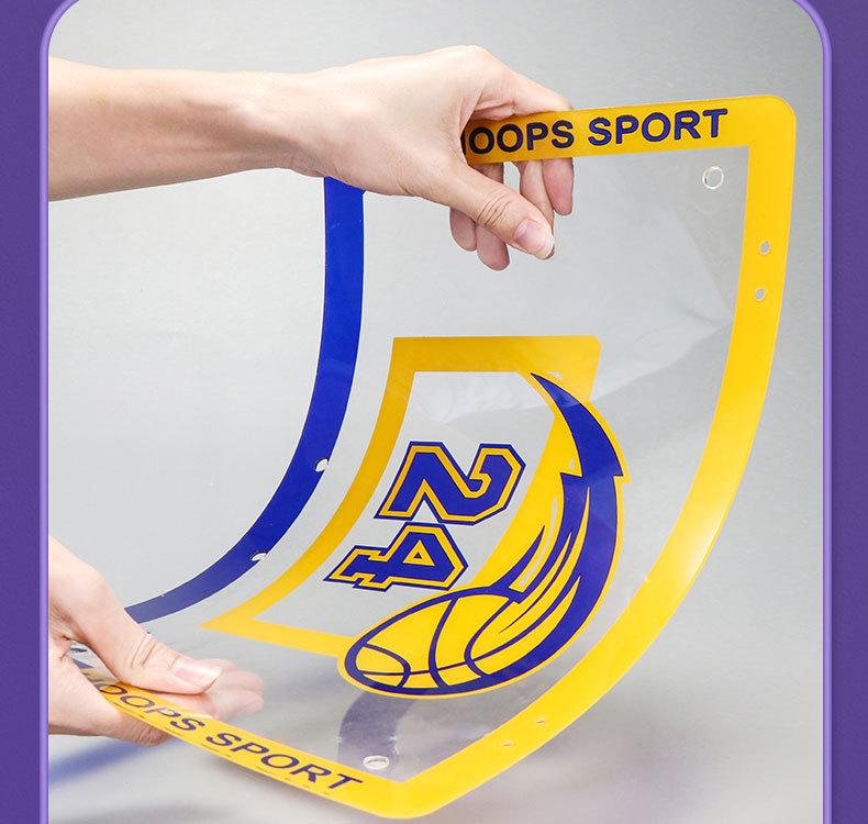 Foldable Wall-Mounted Indoor Basketball Hoop for Kids - Dunkable, Punch-Free Design