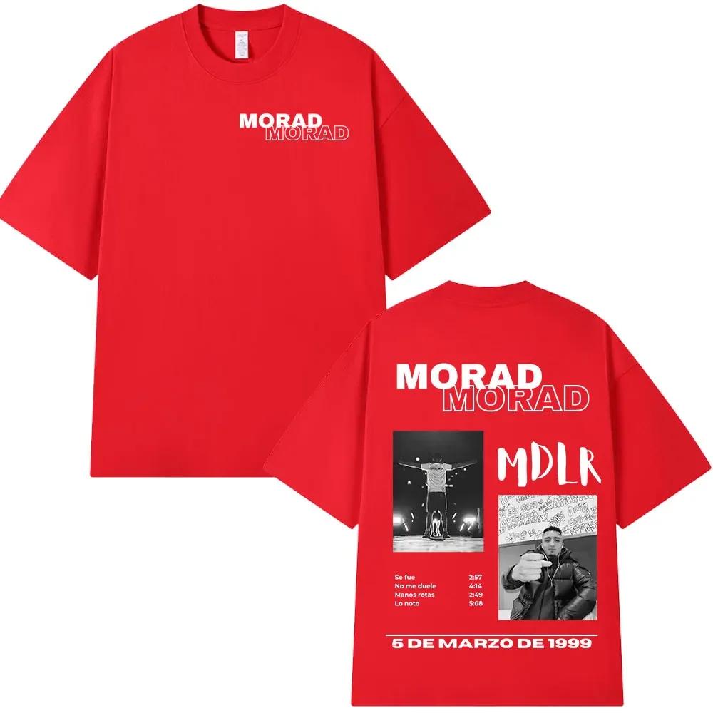 Rapper Morad MDLR Tour Album T Shirt Unisexs Unisex High Quality Cotton Tee Shirt Fashion Hip Hop Short Sleeve Tshirts Streetwear