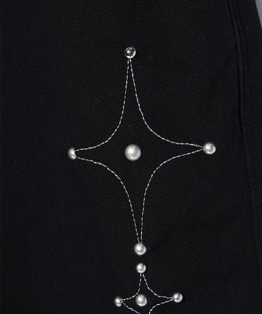 CRITIC Gothic Twill Bermuda Pants Black