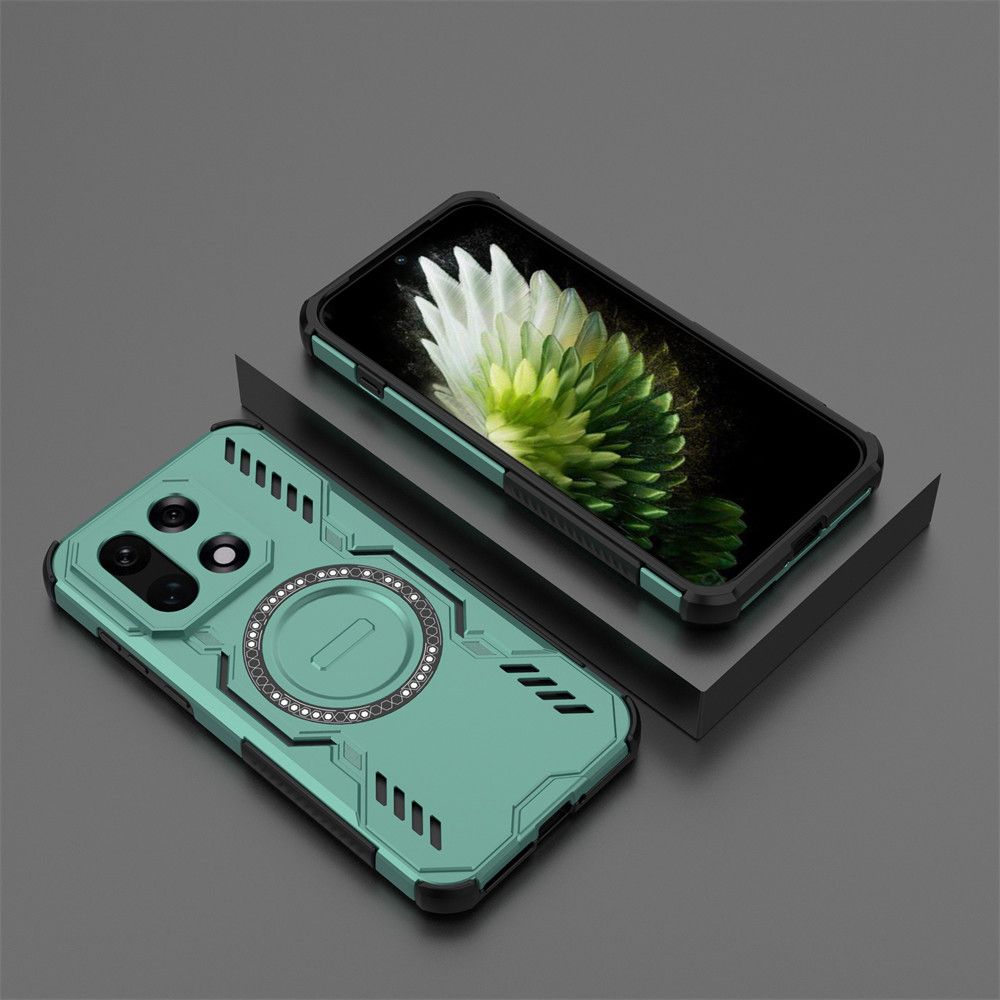 Case For OnePlus 15 13S 5G Case Magnetic Car Holder Shockproof Cooling Armor Shell Protective Cover OnePlus 15 зелёный