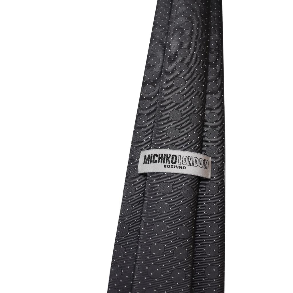 Bonding Process Backed Fabric Volume Feeling Made In Japan MADE IN JAPAN Necktie Brand KOSHINO Plain Pattern Silk Unisex Compatible [Michiko London]