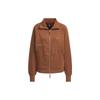 Small Logo Fleece Full-Zip Jacket Women Outerwear Brown IX6794