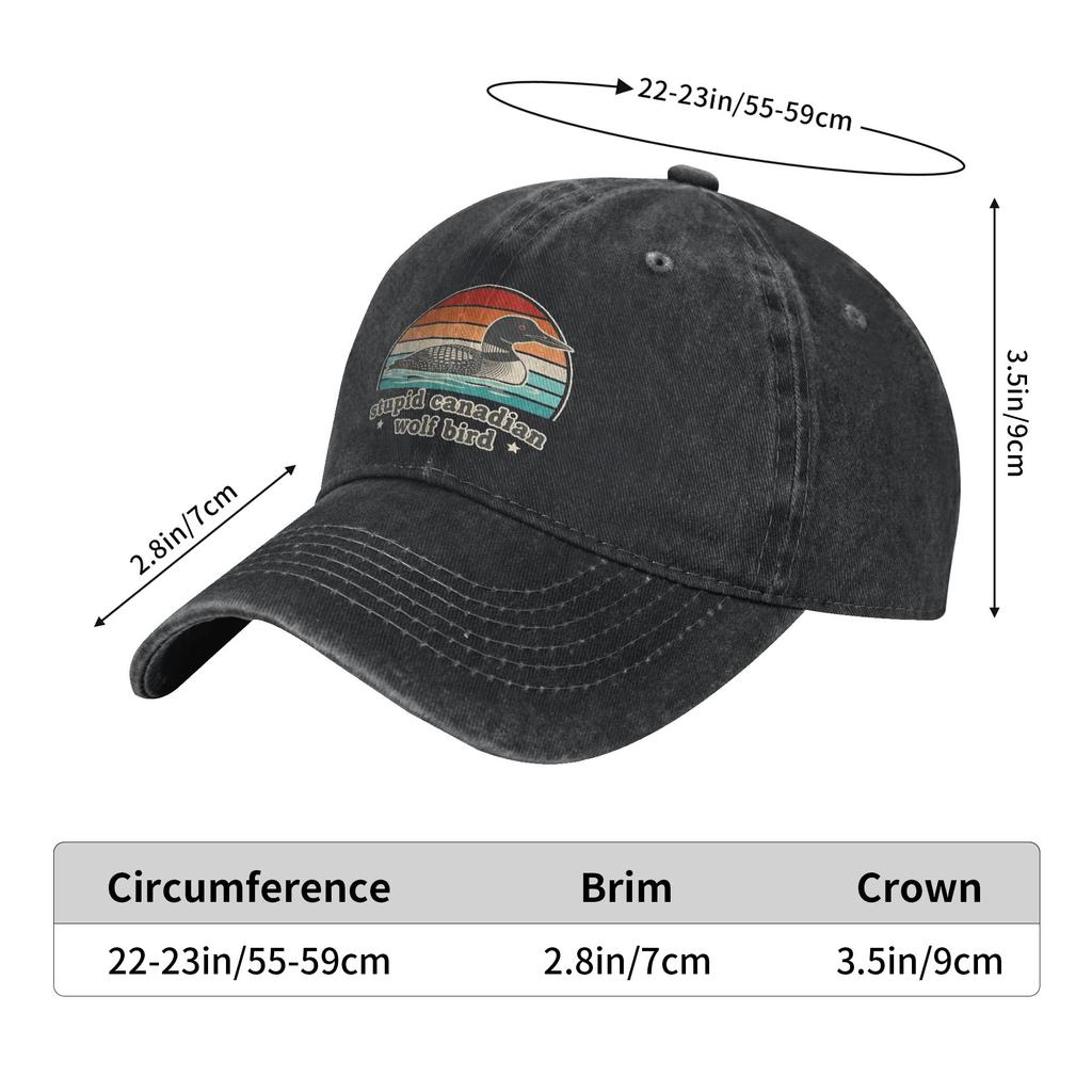 Heated Rivalry Stupid Canadian Wolf Bird Trucker Hats Merch For Men Women Baseball Cap  Vintage Headwear Sun Caps Adjustable