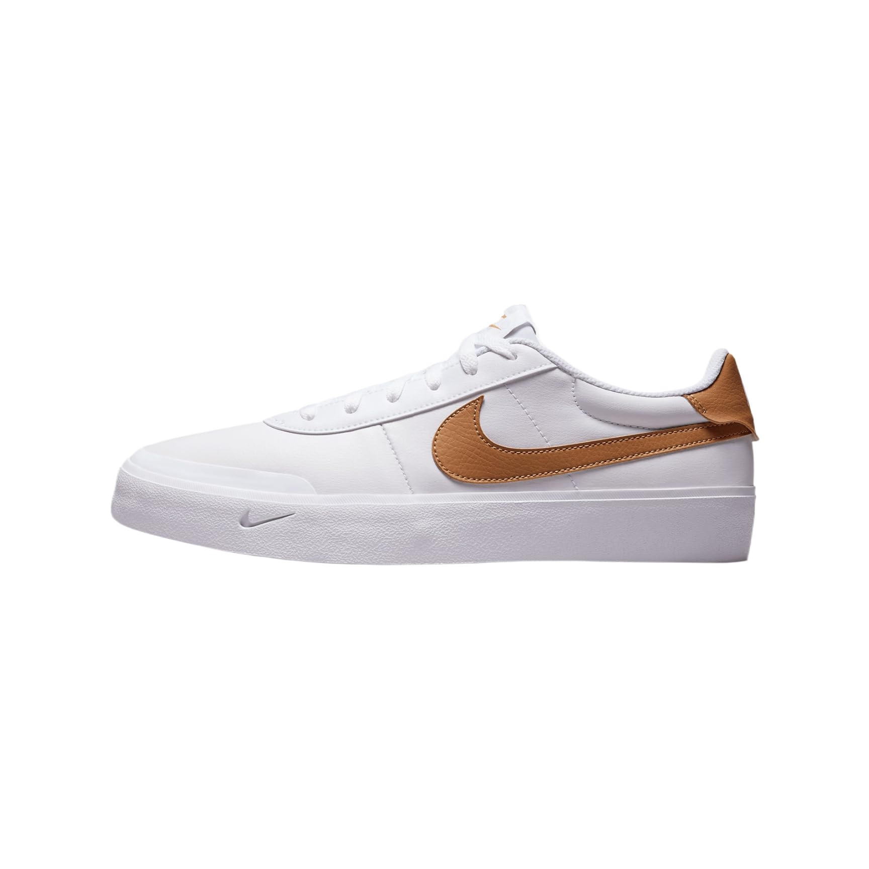 Nike Court Shot Size Men s Sneakers, White/Flax, 6.5