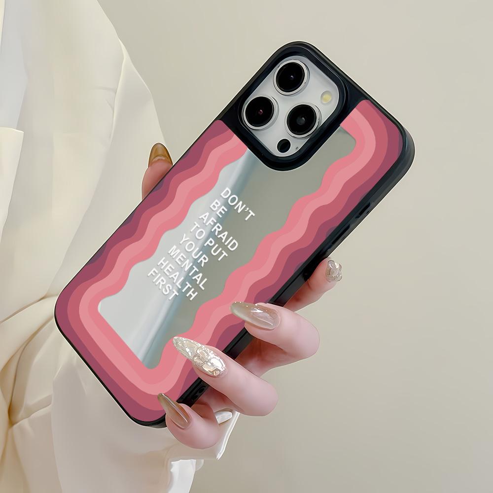 Mirror Phone Case for iPhone 15 11 13 14 for 15 16 Pro Max 12 13 16 Pro Cloud Flower and Animal Cute Style Phone Case