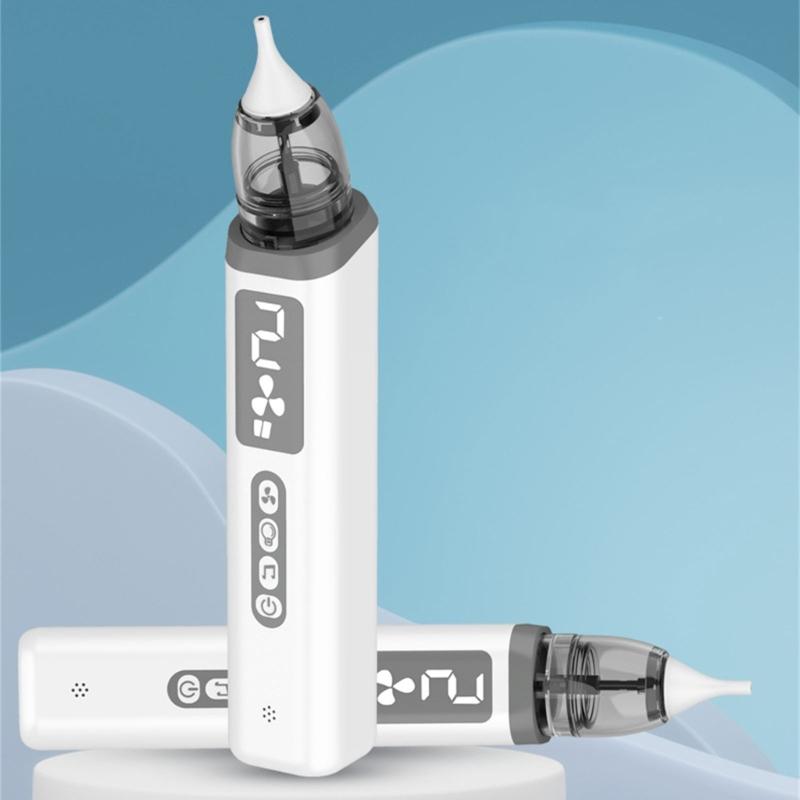 Baby Nose Sucker Set Electric Suction with 3 Gentle Tip Electric Nose Suction Device Gentle Nasal Aspiration for Infant