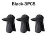 Full Coverage Sun Hat with Face Mask and Neck Protection Outdoor Hunting Fishing Cap for Men Women Hiking Camping