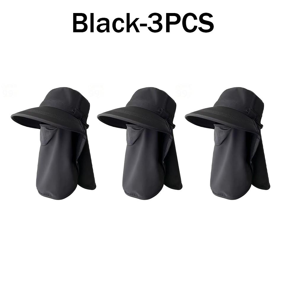 Full Coverage Sun Hat with Face Mask and Neck Protection Outdoor Hunting Fishing Cap for Men Women Hiking Camping