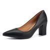 Mode Einzelne Schuhe Damen Dicke Ferse 2025 Herbst Neu Spitz Arbeitsschuhe Flacher Ausschnitt Pedal Koreanische Version Hohe Ferse Schlicht