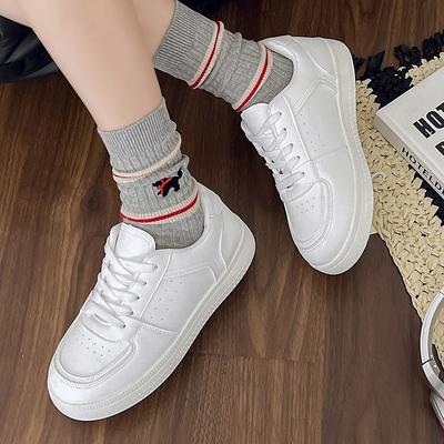 Little White Shoes Women's Spring and Summer Flat Platform New Popular Breathable Versatile Explosive Casual Sports Board Shoes