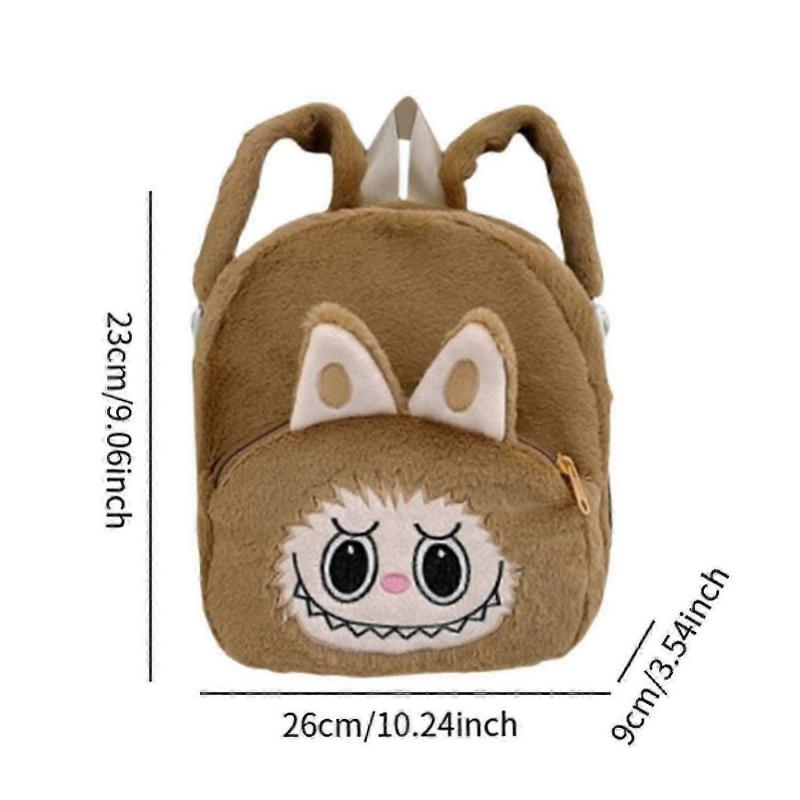 Kids Backpack Adorable with Zipper Closure Novelty Adjustable Shoulder Strap Purple-KAKA