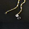 Car Carved Flower Rice Bead Bean Necklace Women's Collar Chain High Grade Light Luxury Neckchain Overlay