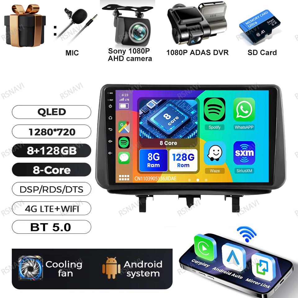 Car Radio Android 16 For Opel Meriva B 2009 2010 2011 - 2014 5G WIFI DSP Head Unit BT Viedo Player Stereo Wireless Carplay Auto