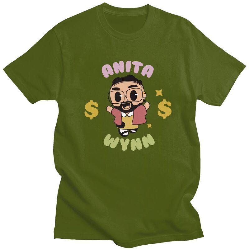 Custom Anita Max Wynn Mem T Shirt for Men 100 Cotton Tshirt Casual Tees Short Sleeve Tshirt Slim Fit Clothing Gift