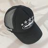 Corteiz CRTZ Five-Star Mesh Baseball Cap - Fashionable, Color-Blocked Summer Duckbill Style, Casual & Versatile.