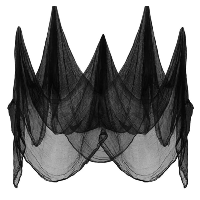 Halloween Decoration Coarse Gauze Fabric For Scary Party Home Office Classroom Horror Atmospheres Setups