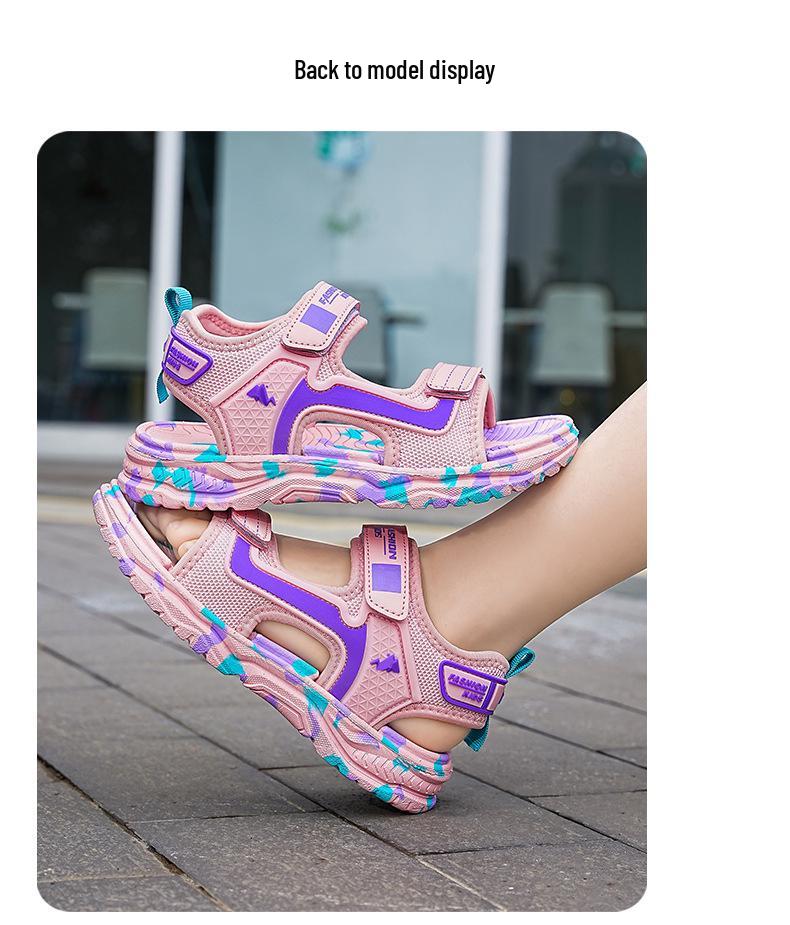2025 Kids' Open-Toe Sporty Sandals - Summer Beach Shoes for Boys and Girls