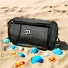 Playful Two-Eyed Beach Wash Bag - Lightweight Leak-Proof Zipper Closure Adjustable Strap & Mesh Window Travel Toiletry Organizer