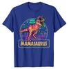 Mamasaurus T Rex Dinosaur Mama Saurus Family Matching Women Cute T-Shirt Graphic Tee Shirts