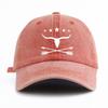 Pc Bull Print Washed Baseball Cap for AdultsMinimalist Retro Style Casual Soft Adjustable Dad Hat Perfect As Gift