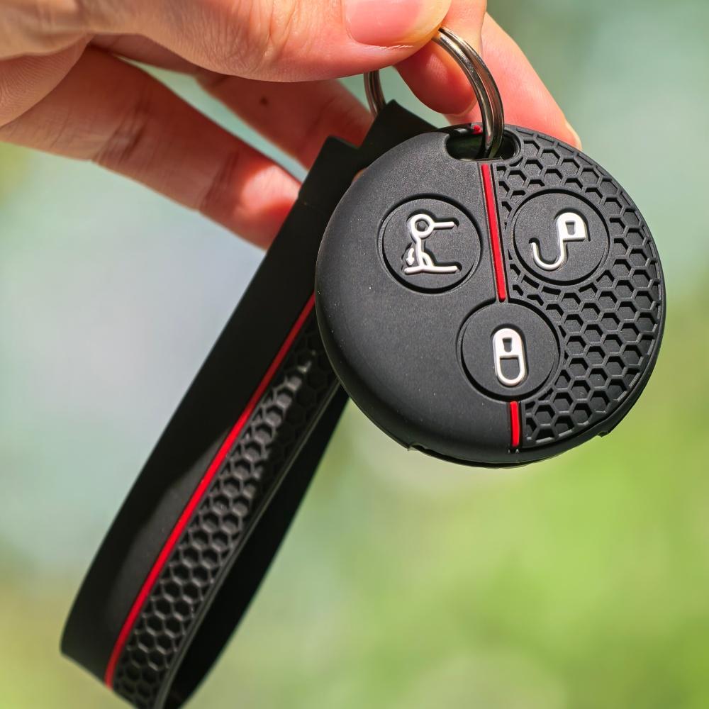 

For Mercedes Benz Smart Key Fob Case Keychain for Sprite 1 3 Fortwo 451 City Coupe Cabrio Forfour Crossblade Roadster K